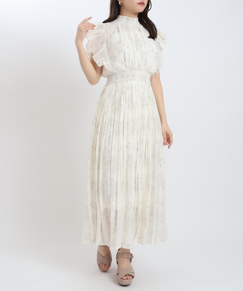【⭐️】ORIENT MILLINERY PALOMA オーガンジー ASTORIA ODIER ワンピース シアーオーガンジー花柄ワンピース