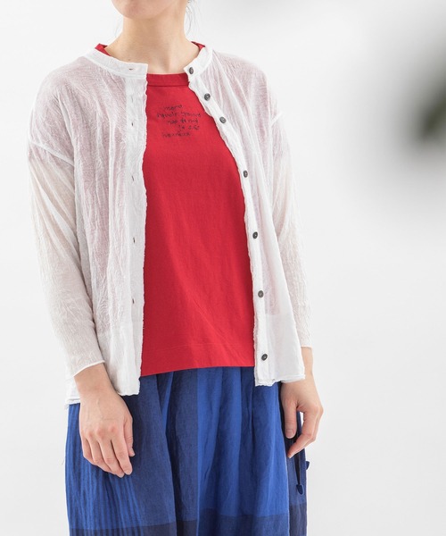 nop de nod（ノップドゥノッド） カーディガン ワッシャー天竺