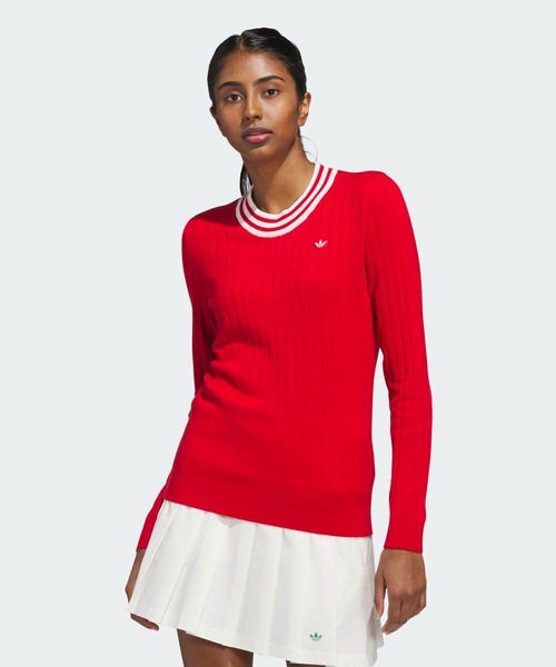 A.P.C. ゴルフウェア レディース ニット ゴルフセーター A.P.C. ゴルフウェア レディース ニットセーターリブ編みポロシャツ