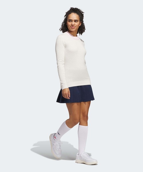 ニット セーター オリジナルスゴルフ クルーネックセーター「adidas Golf/アディダスゴルフ」 レディース adidas ニット セーター オリジナルスゴルフ クルーネック
