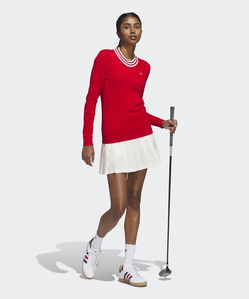 【新品M】adidas アディダスゴルフ　ニット　セーター＆スカート adidas（アディダス） ニット セーター オリジナルスゴルフ クルー