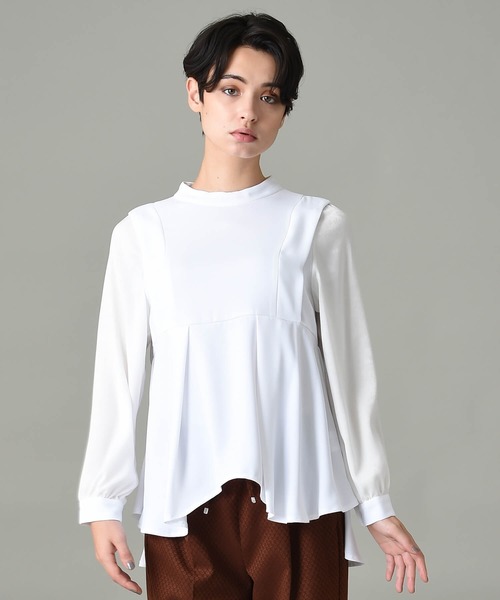 RAW FUDGE 「RAW FUDGE」 長袖ブラウス M ネイビー レディース