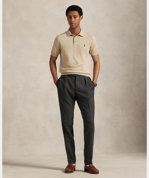 POLO RALPH LAUREN セーター ニット コットン ポロカラー メンズ