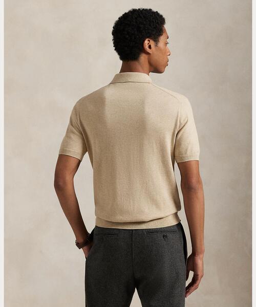 POLO RALPH LAUREN セーター ニット コットン ポロカラー メンズ