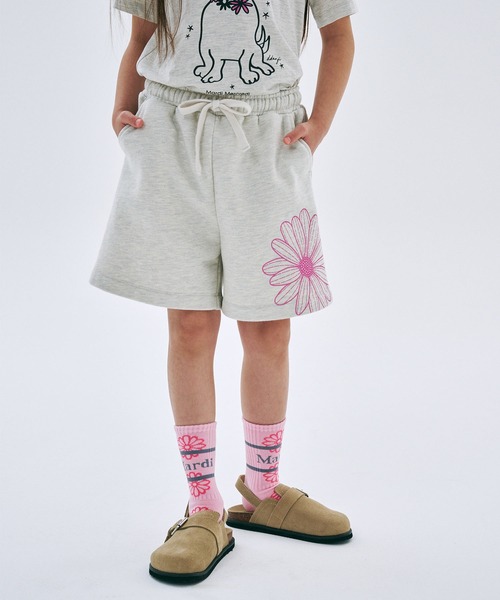 パンツ [ Mardi Merceredi ] KNIT SHORTS ROSE Mardi Mercredi（マルディメクルディ） パンツ KIDS SWEAT SHORTS