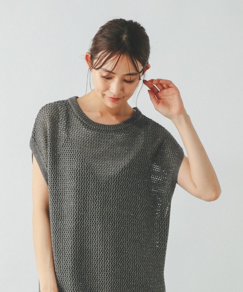 tシャツ 叶えるマルチフレンチスリーブプルオーバー レディース GLOBAL WORK tシャツ 洗えるメッシュプルオーバーフレンチ