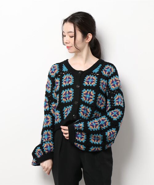 「jouetie」 ニットカーディガン MEDIUM ブラック レディース