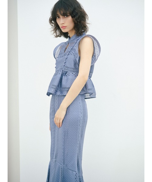 SNIDEL 「SNIDEL」 ロングスカート 00 ブルー レディース