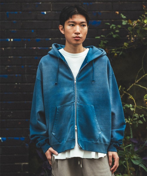 BEAMS（ビームス） パーカー ワイドショートフィット フェード