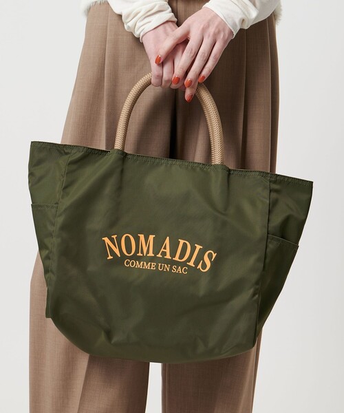 【NOMADIS 】トートバッグオリーブグリーン NOMADIS オリーブグリーン トートバッグ - メルカリ