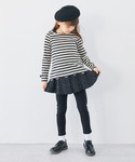 スカート 総柄ストレッチスカッツ(フレアタイプ...の詳細画像3