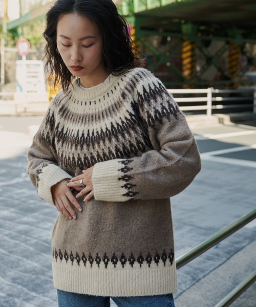 Auntie Rosa Holiday（アンティローザホリデー） 長袖ニット FREE