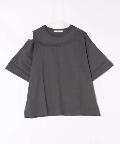 tシャツ マーセライズ天竺アシンメトリーTシャツ レディース H.A.K tシャツ マーセライズ天竺アシンメトリーTシャツ