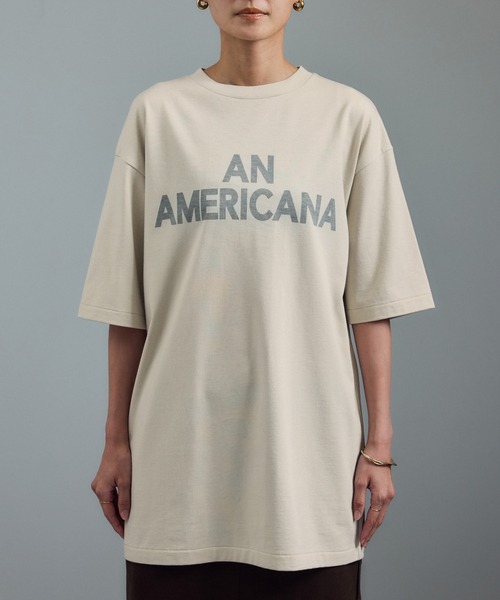 SALON adam et rope' 別注　アメリカーナ　ロゴTシャツ SALON adam et ropé(サロン アダム エ ロペ) / 【Americana