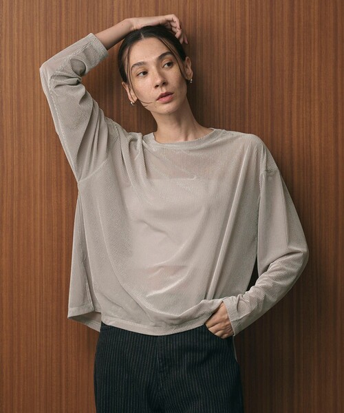 BEAUTY＆YOUTH UNITED ARROWS tシャツ ベロアストライプシアー