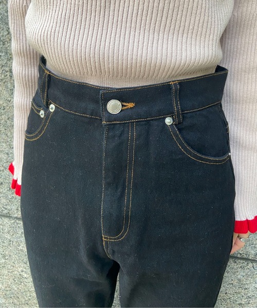 「EPIMI E'PIMMY」 加工ブーツカットデニムパンツ SMALL ブルー レディース