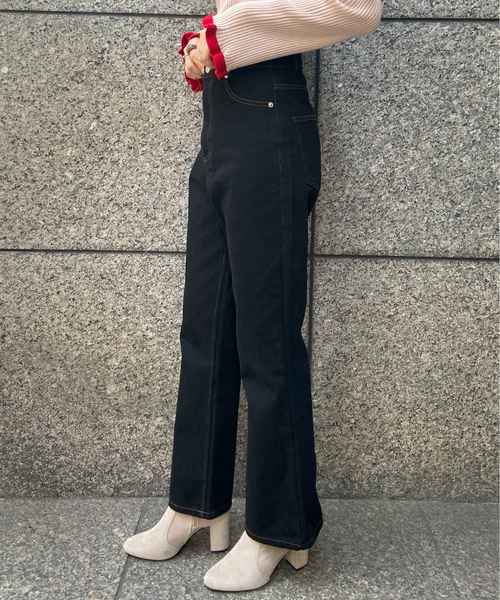 「EPIMI E'PIMMY」 加工ブーツカットデニムパンツ SMALL ブルー レディース