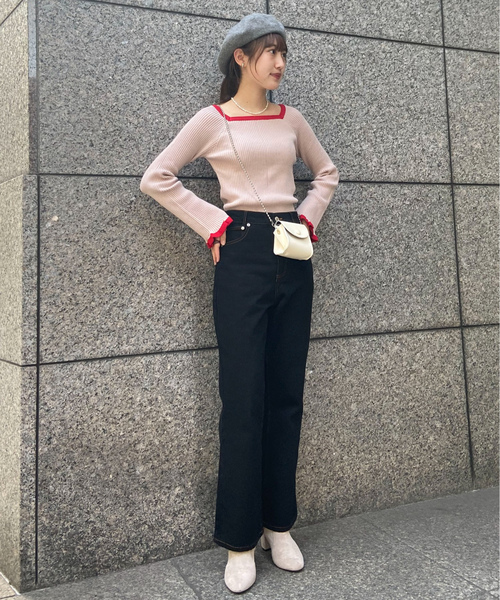 「EPIMI E'PIMMY」 加工ブーツカットデニムパンツ SMALL ブルー レディース