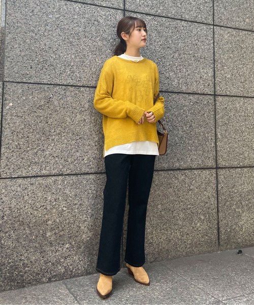 「EPIMI E'PIMMY」 加工ブーツカットデニムパンツ SMALL ブルー レディース