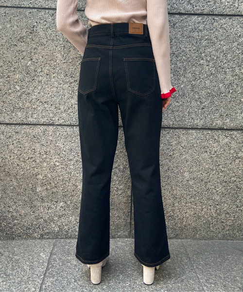 「EPIMI E'PIMMY」 加工ブーツカットデニムパンツ SMALL ブルー レディース