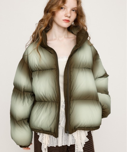 ジップアップブルゾンジャケット0 SLY（スライ）の「FAUX LEATHER ZIP UP BZ フォー レザー ジップ