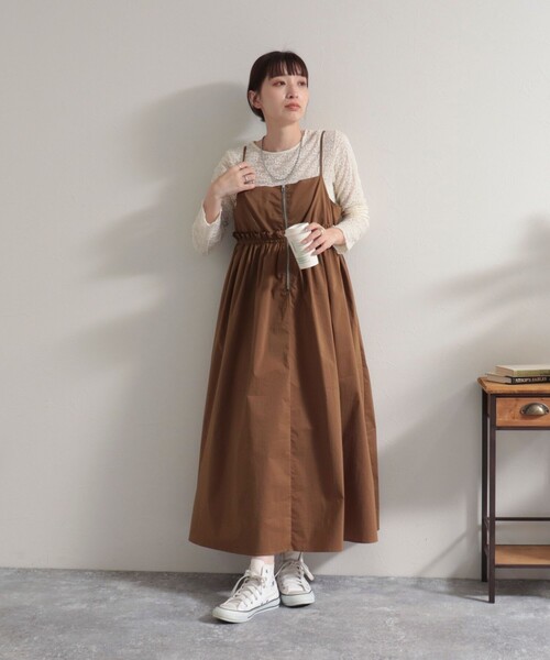 fredy emue（フレディエミュ） キャミソールワンピース 38 キャメル