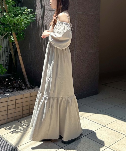 「archives」 半袖ワンピース MEDIUM ブラック レディース_画像6