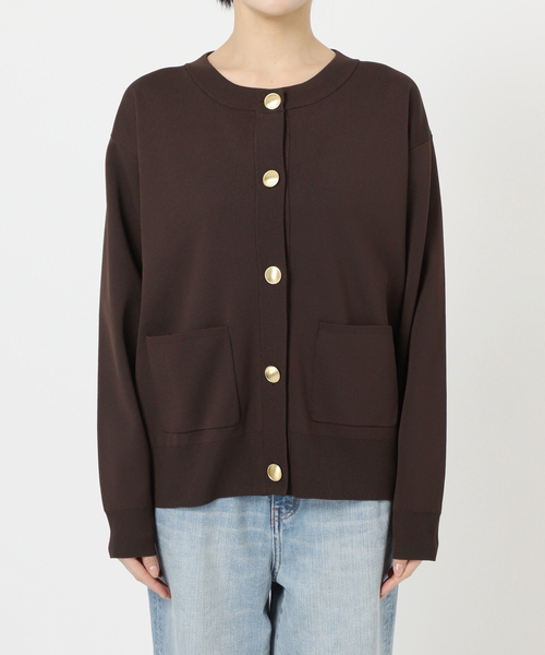 Spick & Span ICECOTTON クルーネックカーディガン ICECOTTON クルーネックカーディガン | スピック＆スパン(Spick