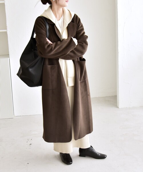 quaranciel コート チェスターコート quaranciel: ダブル パイル