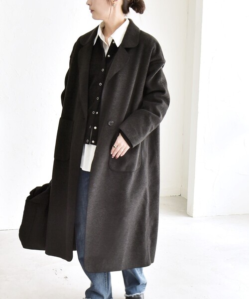 quaranciel コート チェスターコート quaranciel: ダブル パイル