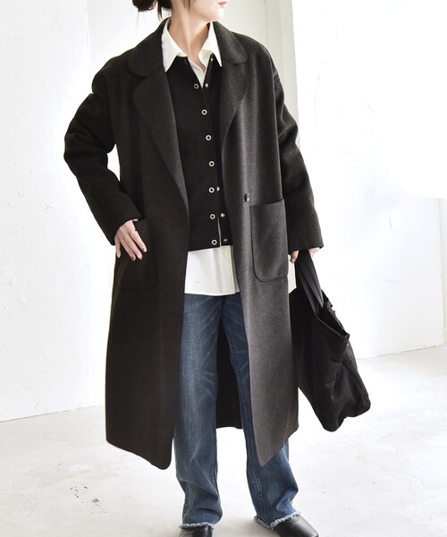 quaranciel コート チェスターコート quaranciel: ダブル パイル