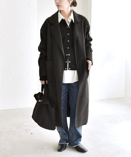 quaranciel コート チェスターコート quaranciel: ダブル パイル