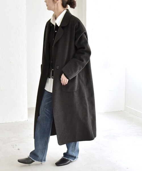 quaranciel コート チェスターコート quaranciel: ダブル パイル