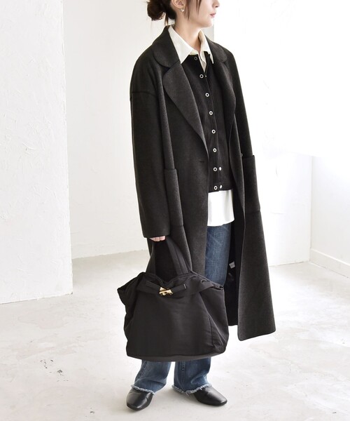 quaranciel コート チェスターコート quaranciel: ダブル パイル