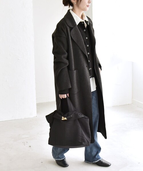 quaranciel コート チェスターコート quaranciel: ダブル パイル