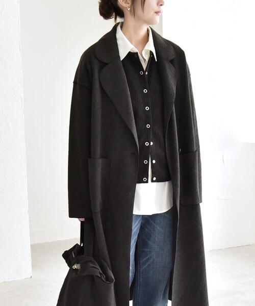 quaranciel コート チェスターコート quaranciel: ダブル パイル
