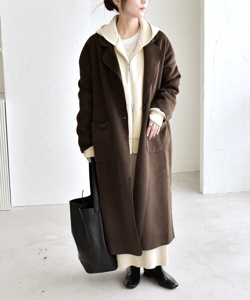 quaranciel コート チェスターコート quaranciel: ダブル パイル