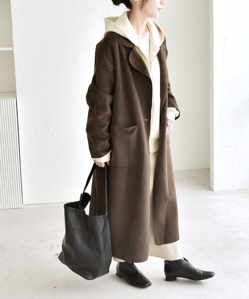 quaranciel コート チェスターコート quaranciel: ダブル パイル