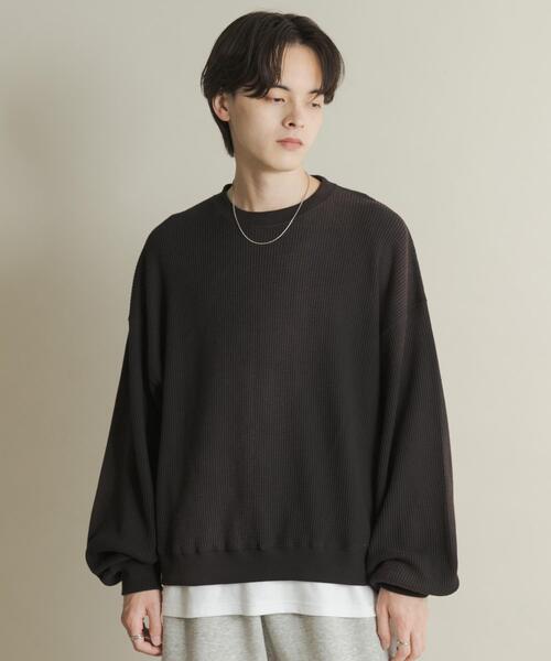 SENSE OF PLACE by URBAN RESEARCH トレーナー スウェット フェード