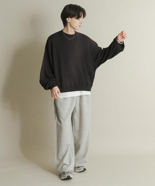 SENSE OF PLACE by URBAN RESEARCH トレーナー スウェット フェード