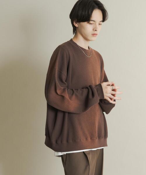 SENSE OF PLACE by URBAN RESEARCH トレーナー スウェット フェード