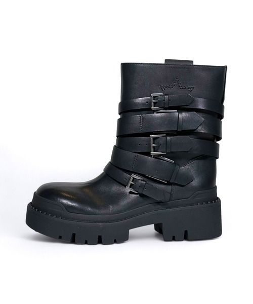 ASH（アッシュ） ブーツ ASH/アッシュ「NIKI」ベルトコンバットブーツ