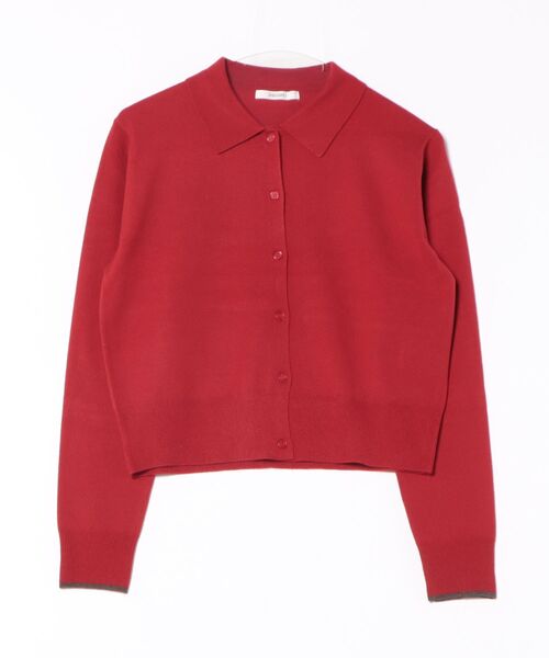 Discoat（ディスコート） カーディガン モチモチ衿付きカーディガン