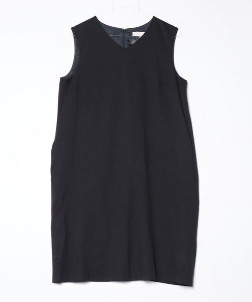 自由区（ジユウク） ノースリーブワンピース 44 ブラック レディース