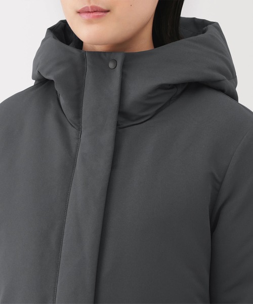 完売品◆無印◆撥水ダウンミドルコート◆XL （着用感L）アイボリー 無印良品（MUJI） ダウンコート ダウンジャケット 婦人 撥水ダウン