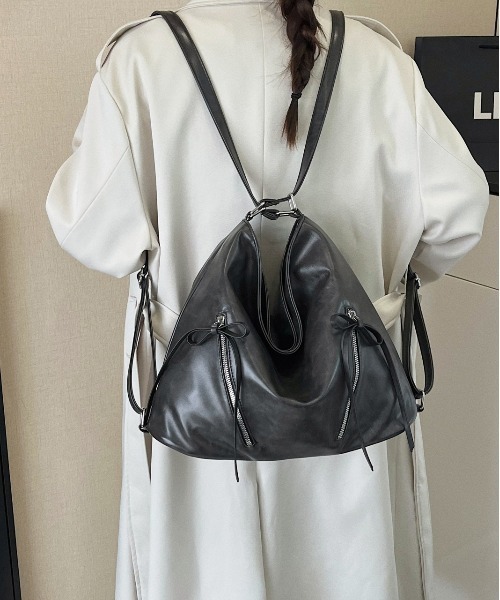 FREE STYLISTS ショルダーバッグ バッグ 通勤にぴったり リボン 