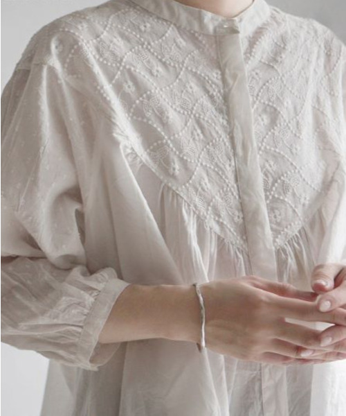 「e-zakkamania stores」 「porina」7分袖ブラウス M ネイビー レディース_画像3
