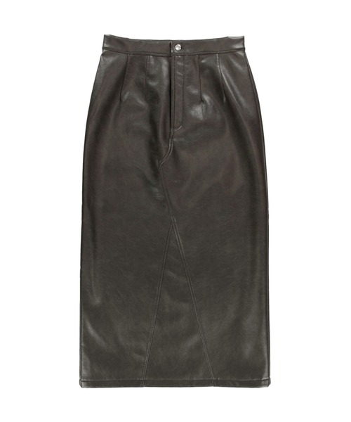 アリシアスタン フェイクレザースカート ALEXIA STAM（アリシアスタン） スカート Fake Leather Warm Long