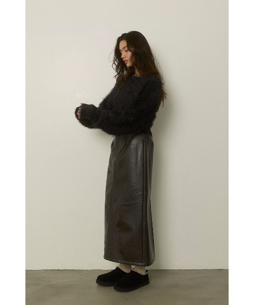 ALEXIA STAM（アリシアスタン） ロング スカート Fake Leather Warm