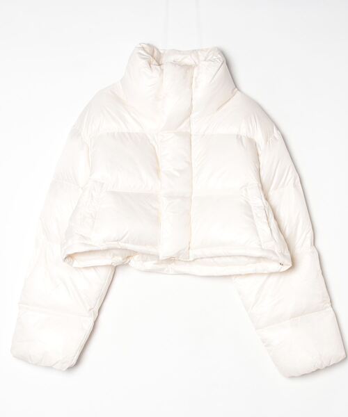 ダウンコート ダウンジャケット CASANE（カサネ）Cropped Light Down